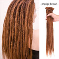 Leeons Handmade Dreadlocks Hair Extensions Crochet Hair Kanekalon Synthetic Hair 1Strands Dreadlock For Women And Men 20 Inch