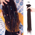 Leeons Handmade Dreadlocks Hair Extensions Crochet Hair Kanekalon Synthetic Hair 1Strands Dreadlock For Women And Men 20 Inch