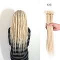 Leeons Handmade Dreadlocks Hair Extensions Crochet Hair Kanekalon Synthetic Hair 1Strands Dreadlock For Women And Men 20 Inch