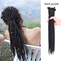 Leeons Handmade Dreadlocks Hair Extensions Crochet Hair Kanekalon Synthetic Hair 1Strands Dreadlock For Women And Men 20 Inch