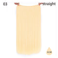 AISI HAIR 22 inch No Clips Invisible in Hair Extensions Secret Fish Line Straight and Wave Synthetic hairs High Tempreture Fribe