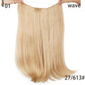 AISI HAIR 22 inch No Clips Invisible in Hair Extensions Secret Fish Line Straight and Wave Synthetic hairs High Tempreture Fribe