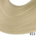 SARLA 24" U-Part Synthetic Hair Extension Clip In Long Thick Curly Natural Blonde Flase Hair Hairpieces For Women Heat Resistant