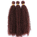 100 Gram one Piece Kinky Curly Hair Extension 16-30 inch Black Color Curly Weave Bundles Synthetic Fiber Wavy bundle