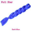 1pack Ombre hair bundles Synthetic Jumbo Braiding Hair Full Star Crochet Blonde Pink Blue Purple Rainbow Fake hair Extensions