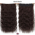 AISI BEAUTY Long Clips in Hair Extension Synthetic Natural Hair Water Wave Blonde Black 22" 28'' For Women Hairpieces