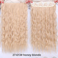 AISI BEAUTY Long Clips in Hair Extension Synthetic Natural Hair Water Wave Blonde Black 22" 28'' For Women Hairpieces
