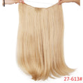 AISI BEAUTY Natural No Clips in Hair Extensions Long Synthetic Fish Line Straight Hair Extensions Secret Invisible Hairpieces