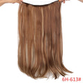 AISI BEAUTY Natural No Clips in Hair Extensions Long Synthetic Fish Line Straight Hair Extensions Secret Invisible Hairpieces