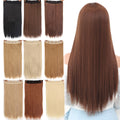 AISI BEAUTY 5 Clips Synthetic Hair Long Straight Blonde Clip In Hair Extensions False Hair Brown Black Hair Pieces for Women
