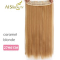 AISI BEAUTY 5 Clips Synthetic Hair Long Straight Blonde Clip In Hair Extensions False Hair Brown Black Hair Pieces for Women