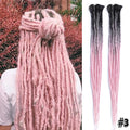 Silky Strands Synthetic Handmade Dreadlocks Hair Extension Braiding Hair Ombre Kanekalon Soft Dread Locs Crochet Braid
