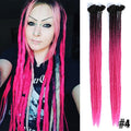 Silky Strands Synthetic Handmade Dreadlocks Hair Extension Braiding Hair Ombre Kanekalon Soft Dread Locs Crochet Braid