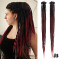 Silky Strands Synthetic Handmade Dreadlocks Hair Extension Braiding Hair Ombre Kanekalon Soft Dread Locs Crochet Braid