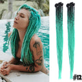Silky Strands Synthetic Handmade Dreadlocks Hair Extension Braiding Hair Ombre Kanekalon Soft Dread Locs Crochet Braid