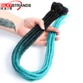 Silky Strands Synthetic Handmade Dreadlocks Hair Extension Braiding Hair Ombre Kanekalon Soft Dread Locs Crochet Braid
