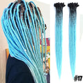 Silky Strands Synthetic Handmade Dreadlocks Hair Extension Braiding Hair Ombre Kanekalon Soft Dread Locs Crochet Braid