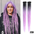 Silky Strands Synthetic Handmade Dreadlocks Hair Extension Braiding Hair Ombre Kanekalon Soft Dread Locs Crochet Braid