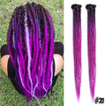 Silky Strands Synthetic Handmade Dreadlocks Hair Extension Braiding Hair Ombre Kanekalon Soft Dread Locs Crochet Braid