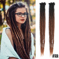 Silky Strands Synthetic Handmade Dreadlocks Hair Extension Braiding Hair Ombre Kanekalon Soft Dread Locs Crochet Braid