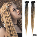 Silky Strands Synthetic Handmade Dreadlocks Hair Extension Braiding Hair Ombre Kanekalon Soft Dread Locs Crochet Braid