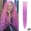 Silky Strands Synthetic Handmade Dreadlocks Hair Extension Braiding Hair Ombre Kanekalon Soft Dread Locs Crochet Braid