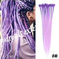 Silky Strands Synthetic Handmade Dreadlocks Hair Extension Braiding Hair Ombre Kanekalon Soft Dread Locs Crochet Braid