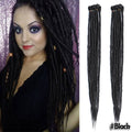 Silky Strands Synthetic Handmade Dreadlocks Hair Extension Braiding Hair Ombre Kanekalon Soft Dread Locs Crochet Braid