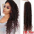 Vigorous Goddess Faux Locs Crochet Hair Soft Natural Kanekolon Synthetic Braids Hair Extension 24 Strands/Pack 20inches