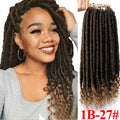 Vigorous Goddess Faux Locs Crochet Hair Soft Natural Kanekolon Synthetic Braids Hair Extension 24 Strands/Pack 20inches