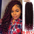 Vigorous Goddess Faux Locs Crochet Hair Soft Natural Kanekolon Synthetic Braids Hair Extension 24 Strands/Pack 20inches