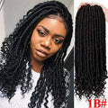 Vigorous Goddess Faux Locs Crochet Hair Soft Natural Kanekolon Synthetic Braids Hair Extension 24 Strands/Pack 20inches