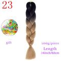 MERISIHAIR Long Ombre Kanekalon Jumbo Synthetic Woven Hair Crochet Yellow Pink Purple Gray Hair Extension Oversized Tweezers