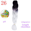 MERISIHAIR Long Ombre Kanekalon Jumbo Synthetic Woven Hair Crochet Yellow Pink Purple Gray Hair Extension Oversized Tweezers