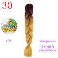 MERISIHAIR Long Ombre Kanekalon Jumbo Synthetic Woven Hair Crochet Yellow Pink Purple Gray Hair Extension Oversized Tweezers