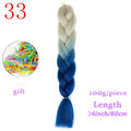 MERISIHAIR Long Ombre Kanekalon Jumbo Synthetic Woven Hair Crochet Yellow Pink Purple Gray Hair Extension Oversized Tweezers