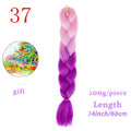 MERISIHAIR Long Ombre Kanekalon Jumbo Synthetic Woven Hair Crochet Yellow Pink Purple Gray Hair Extension Oversized Tweezers