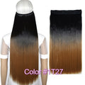 TOPREETY Heat Resistant B5 Synthetic Fiber 24" 60cm 120gr Straight 5 clips on clip in hair Extensions 90 colors available