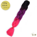 Spring sunshine 1 5PCS 24inch Jumbo Braid Hair Yaki Soft Hair Ombre Crochet Braiding Synthetic Hair Extension For Braids Pink