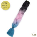 Spring sunshine 1 5PCS 24inch Jumbo Braid Hair Yaki Soft Hair Ombre Crochet Braiding Synthetic Hair Extension For Braids Pink