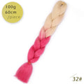 Spring sunshine 1 5PCS 24inch Jumbo Braid Hair Yaki Soft Hair Ombre Crochet Braiding Synthetic Hair Extension For Braids Pink