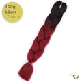 Spring sunshine 1 5PCS 24inch Jumbo Braid Hair Yaki Soft Hair Ombre Crochet Braiding Synthetic Hair Extension For Braids Pink