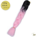 Spring sunshine 1 5PCS 24inch Jumbo Braid Hair Yaki Soft Hair Ombre Crochet Braiding Synthetic Hair Extension For Braids Pink