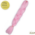 Spring sunshine 1 5PCS 24inch Jumbo Braid Hair Yaki Soft Hair Ombre Crochet Braiding Synthetic Hair Extension For Braids Pink