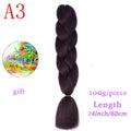 MERISIHAIR 24inch Ombre Synthetic Crochet Hair Extensions Jumbo Braids Hairstyles Pink Red Blue Braiding Hair