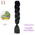 MERISIHAIR 24inch Ombre Synthetic Crochet Hair Extensions Jumbo Braids Hairstyles Pink Red Blue Braiding Hair