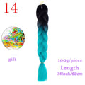 MERISIHAIR 24inch Ombre Synthetic Crochet Hair Extensions Jumbo Braids Hairstyles Pink Red Blue Braiding Hair