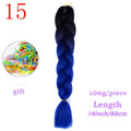 MERISIHAIR 24inch Ombre Synthetic Crochet Hair Extensions Jumbo Braids Hairstyles Pink Red Blue Braiding Hair
