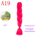 MERISIHAIR 24inch Ombre Synthetic Crochet Hair Extensions Jumbo Braids Hairstyles Pink Red Blue Braiding Hair