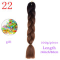 MERISIHAIR 24inch Ombre Synthetic Crochet Hair Extensions Jumbo Braids Hairstyles Pink Red Blue Braiding Hair